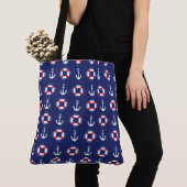 Nautical Anchor and Lifesaver Tote Bag (Dichtbij)