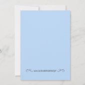 Nautical Anchor Baby shower Bingo Card Kaart (Achterkant)