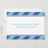 Nautical Anchor Baby shower Dank je wel Bedankkaart (Achterkant)