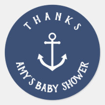 Nautical Anchor Baby shower Dank u wel!