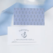 Nautical Anchor Baby shower Diaper Raffle Informatiekaartje