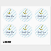 Nautical Anchor Baby shower Sticker (Vel)