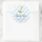Nautical Anchor Baby shower Sticker (Tas)