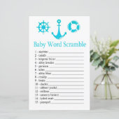 Nautical Anchor Baby word scramble game (Staand voorkant)