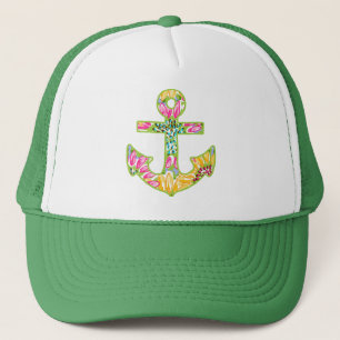 Nautical Anchor Baseball Pet Trucker Hat