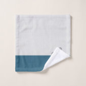 Nautical Anchor Bathroom Ocean Turquoise Blue Bad Handdoek (Wasdoekje)