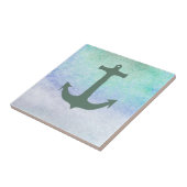 Nautical Anchor Beach Blue Summer Tegeltje (Zijkant)