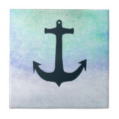 Nautical Anchor Beach Blue Summer  Tegeltje (Voorkant)