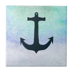 Nautical Anchor Beach Blue Summer Tegeltje