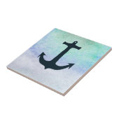 Nautical Anchor Beach Blue Summer  Tegeltje (Zijkant)