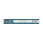 Nautical Anchor Beach Faux Folie Gold Wedding Logo (Individueel)