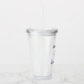 Nautical Anchor Beach House Name Acryl Drinkbeker (Rechts)