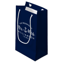 Nautical Anchor Beach Wedding Personalized Favor Klein Cadeauzakje