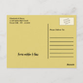 Nautical Anchor, Beach Wedding Save the Date Briefkaart (Achterkant)