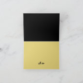 Nautical Anchor - Black Gold - Beach Weddenschap Bedankkaart (Binnen)