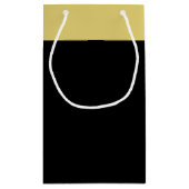 Nautical Anchor - Black Gold - Beach Weddenschap Klein Cadeauzakje (Achterkant)