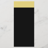 Nautical Anchor - Black Gold - Beach Weddenschap Menu (Achterkant)