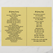 Nautical Anchor - Black Gold - Weddenprogramma (Achterkant)