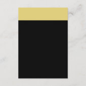 Nautical Anchor - Black Gold - Wedding Detail Informatiekaartje (Achterkant)