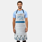 Nautical Anchor Blue Lake Life Family Monogramed Schort (Gedragen)