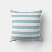 Nautical Anchor & Blue Stripe, gepersonaliseerd Kussen (Achterkant)