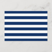 Nautical Anchor Blue Wedding Details Kaart invoege (Achterkant)