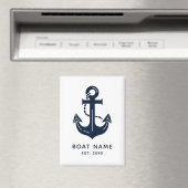 Nautical Anchor Boat Name Magneet (Insitu (Vaatwasser))