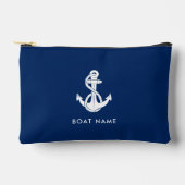 Nautical Anchor Boat Name Minimalist Custom Etui (Voorkant)