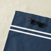 Nautical  Anchor Boat Name Navy Blue Grey Strandlaken (In situ)