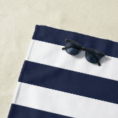 Nautical Anchor Boat Name Navy Blue White Strandlaken (In situ)