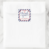 Nautical Anchor Boy Baby shower Dank u Sticker (Tas)