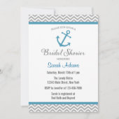 Nautical Anchor Bridal Shower Kaart (Voorkant)