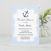 Nautical Anchor Bridal Shower Kaart (Staand voorkant)