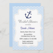 Nautical Anchor Bridal Shower Kaart (Voorkant / Achterkant)