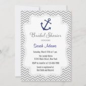 Nautical Anchor Bridal Shower Kaart (Voorkant)