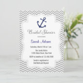 Nautical Anchor Bridal Shower Kaart (Staand voorkant)