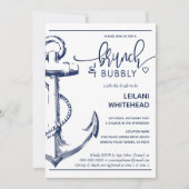 Nautical Anchor Brunch Bubble Vrijgezellenfeest Wh Kaart (Voorkant)