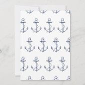 Nautical Anchor Brunch Bubble Vrijgezellenfeest Wh Kaart (Achterkant)