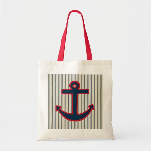 Nautical Anchor Canvas tas (Voorkant)