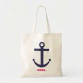 Nautical Anchor Canvas tas (Voorkant)