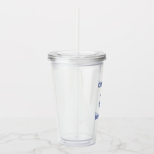 Nautical Anchor Captain Boot Naam Acryl Drinkbeker (Rechts)