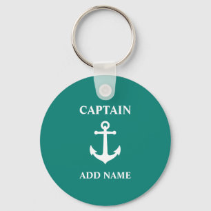  Nautical Anchor Captain Name of Boat Name Sleutelhanger