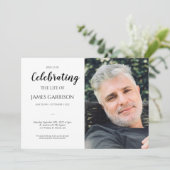 Nautical Anchor Celebration of Life with Photo Kaart (Staand voorkant)