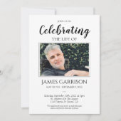 Nautical Anchor Celebration of Life with Photo Kaart (Voorkant)