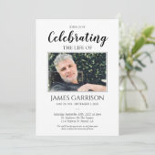 Nautical Anchor Celebration of Life with Photo Kaart (Staand voorkant)