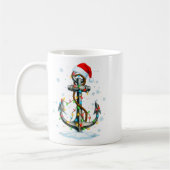 Nautical Anchor Christmas Lights Boating Sailor  Koffiemok (Links)