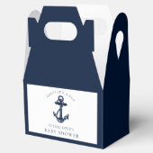 Nautical Anchor Coastal Boy Baby shower Bedankdoosjes (Geopend)