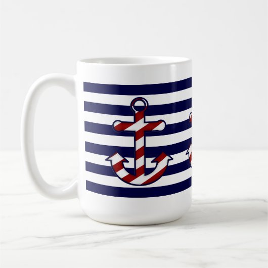 Nautical Anchor Coffee Mok (Links)