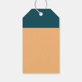 Nautical Anchor - Coral Blue - Beach Weddenschap Cadeaulabel (Achterkant)