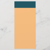 Nautical Anchor - Coral Blue - Beach Weddenschap Menu (Achterkant)